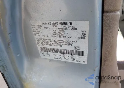 2009 Ford Escape Hybrid Limited z USA, uszkodzony, nr VIN 1FMCU493X9KA58622